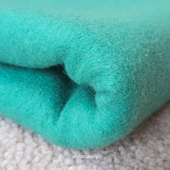 Cashmere Fringe Scarf Kelly Green Thick Soft - Picture 3 of 16